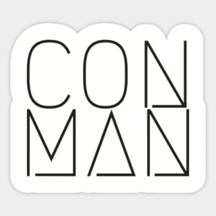 Con Man design 2 metal doom hardcore band Sticker